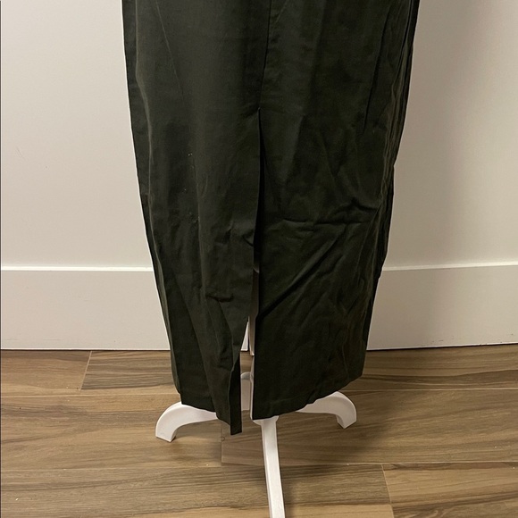 NWOT Zara Dark Olive Dress - Picture 4 of 8